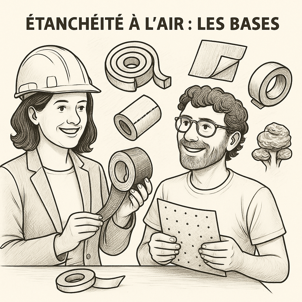 Comprendre l'étanchéité à l'air; Choisir un pare vapeur.