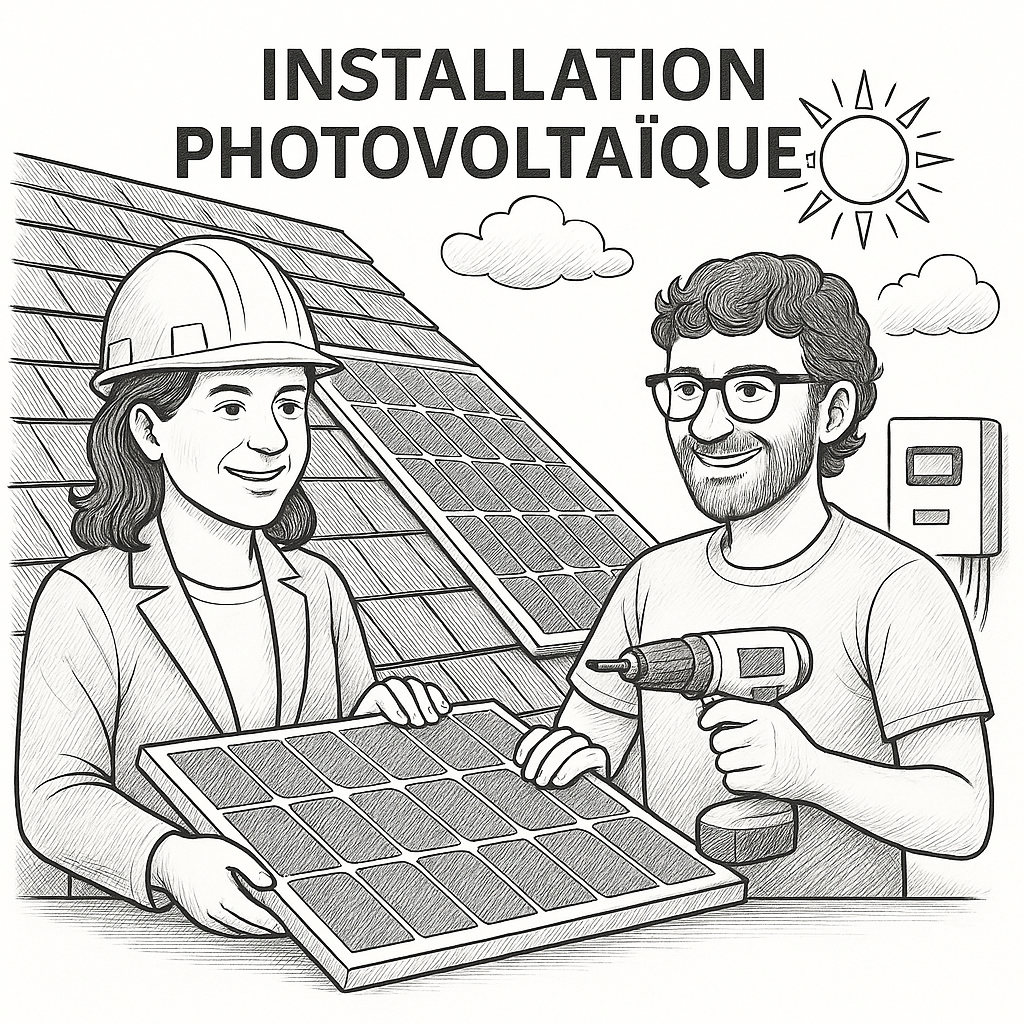 Illustration panneaux photovoltaïques