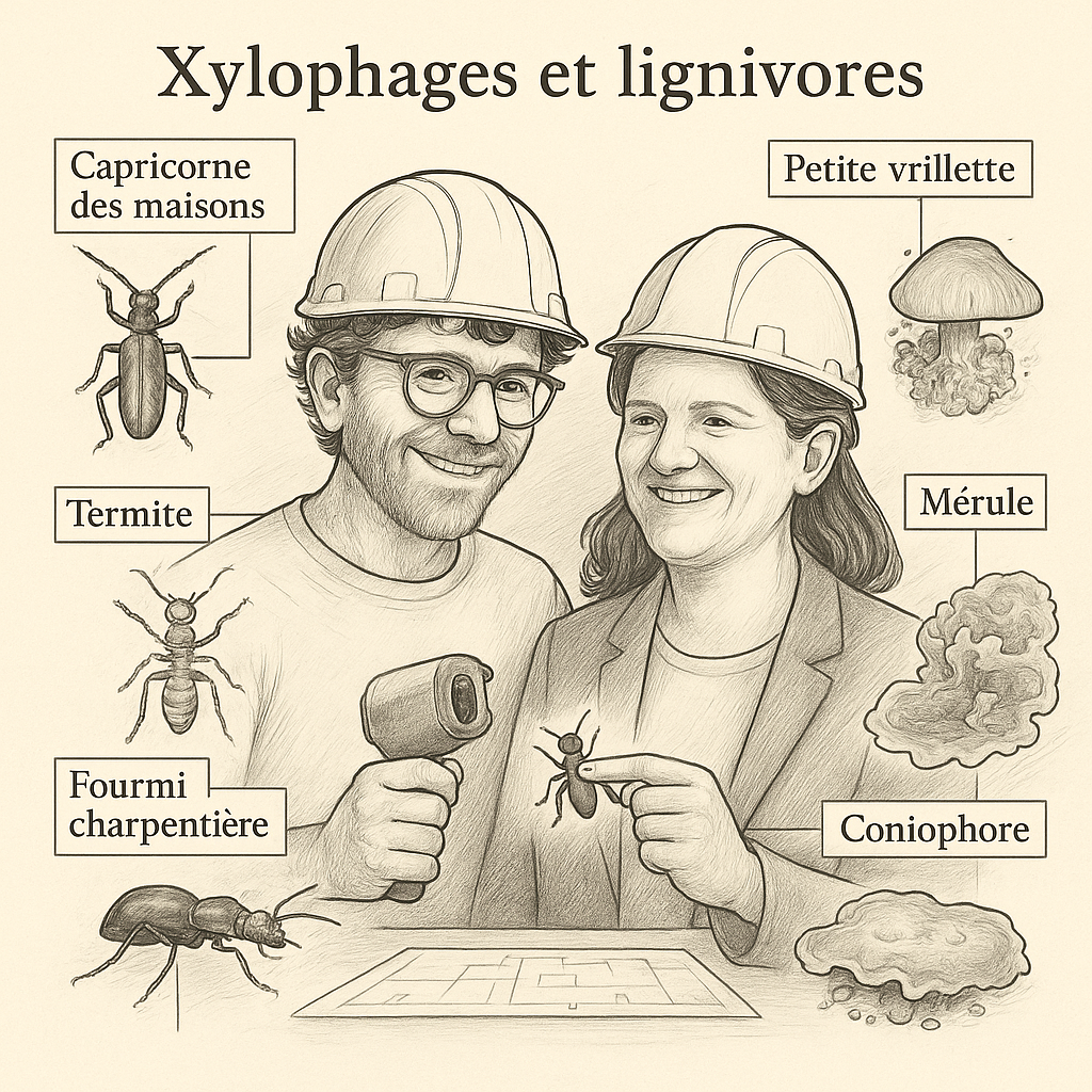 Illustration AA xylophages — Conseils d Architecture