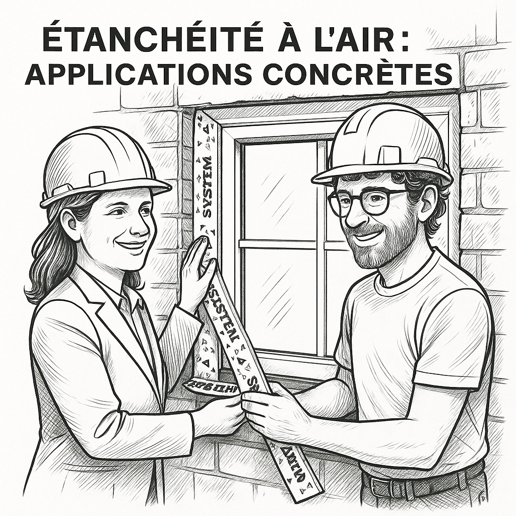 Illustration Etanchéité à lair pratique — Conseils d Architecture