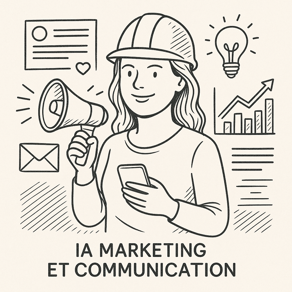 Illustration : Intelligence artificielle, marketing