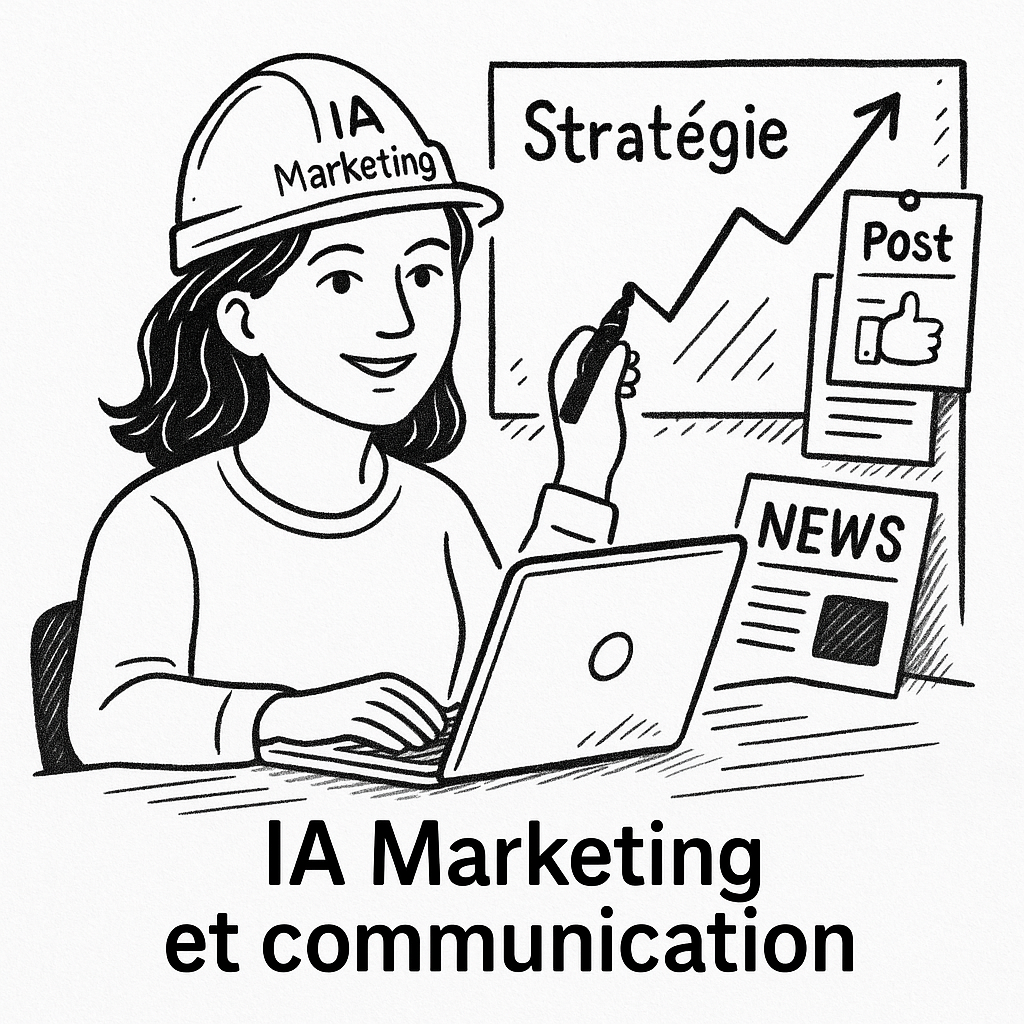 Illustration : Intelligence artificielle, marketing