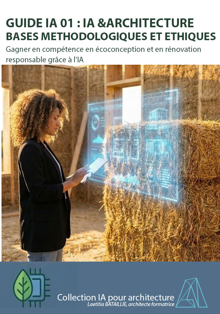 Visuel formation IA01 — Bases méthodologiques et éthiques pour architectes — format A4