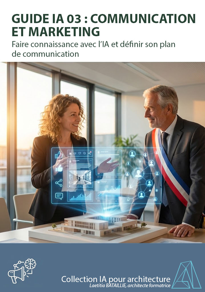 Visuel formation IA03 — Communication et marketing pour architectes