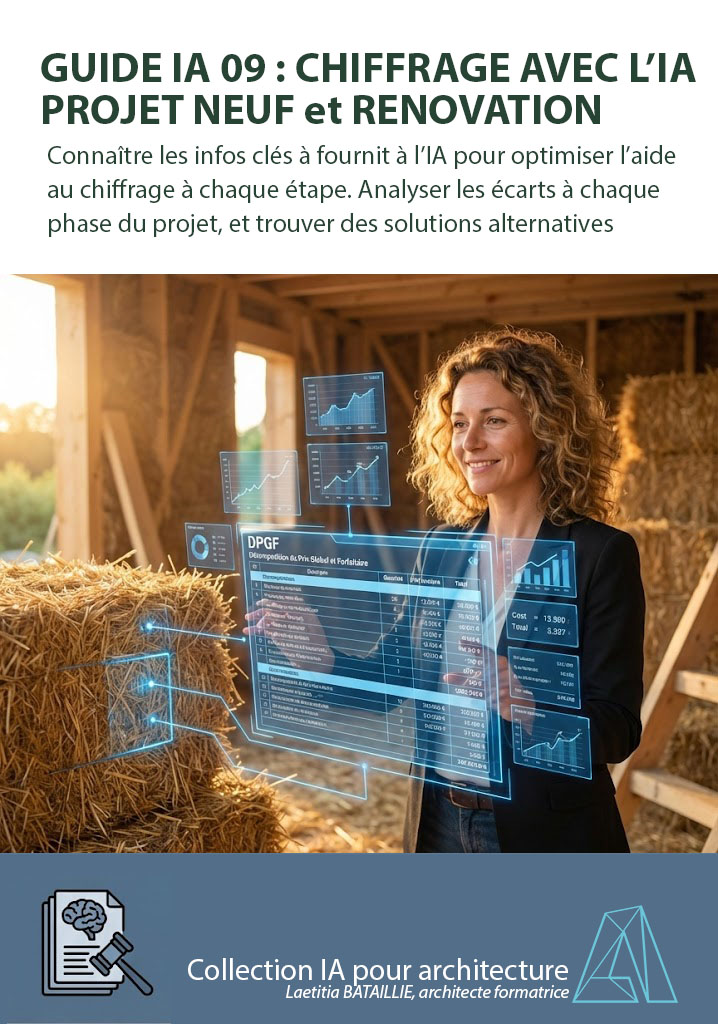 Visuel formation IA09 — Chiffrage dès l esquisse pour architectes