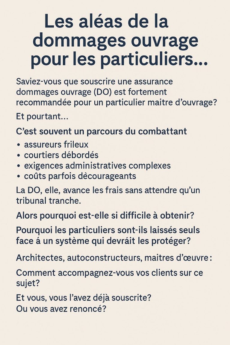 Dommage ouvrage et problématique