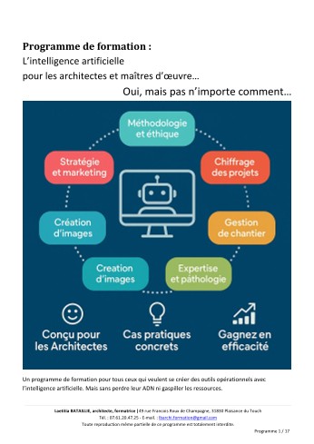 Lancement des formations IA