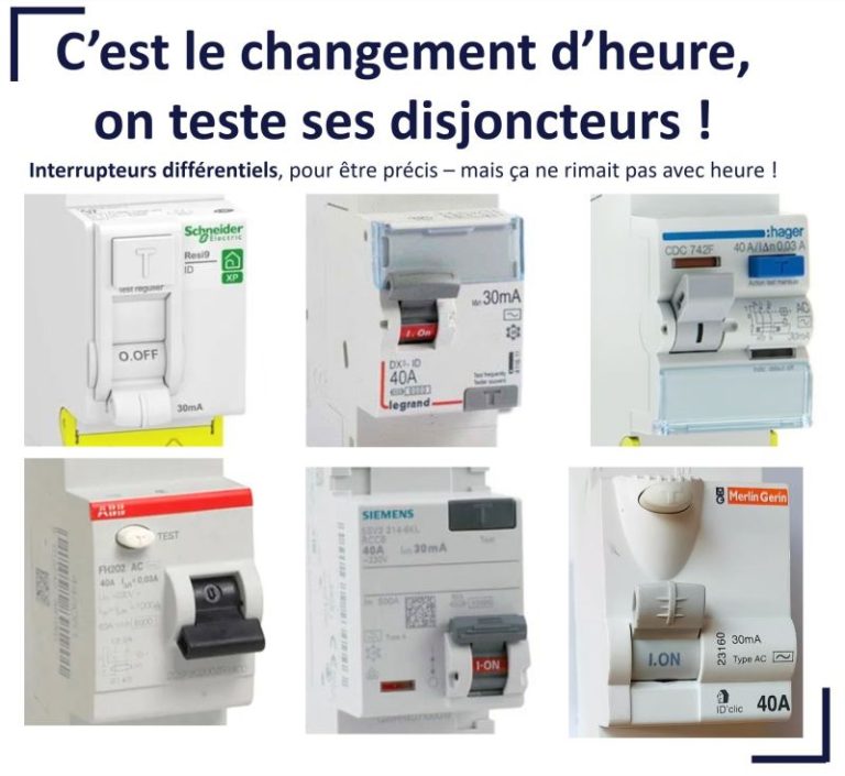 Test des interrupteurs différentiels une nécessité
